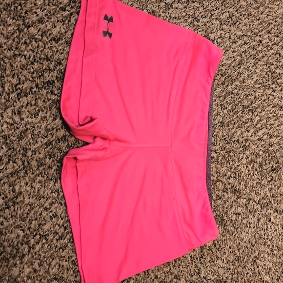 Under Armour Pants - Under Armour pink Spanx shorts